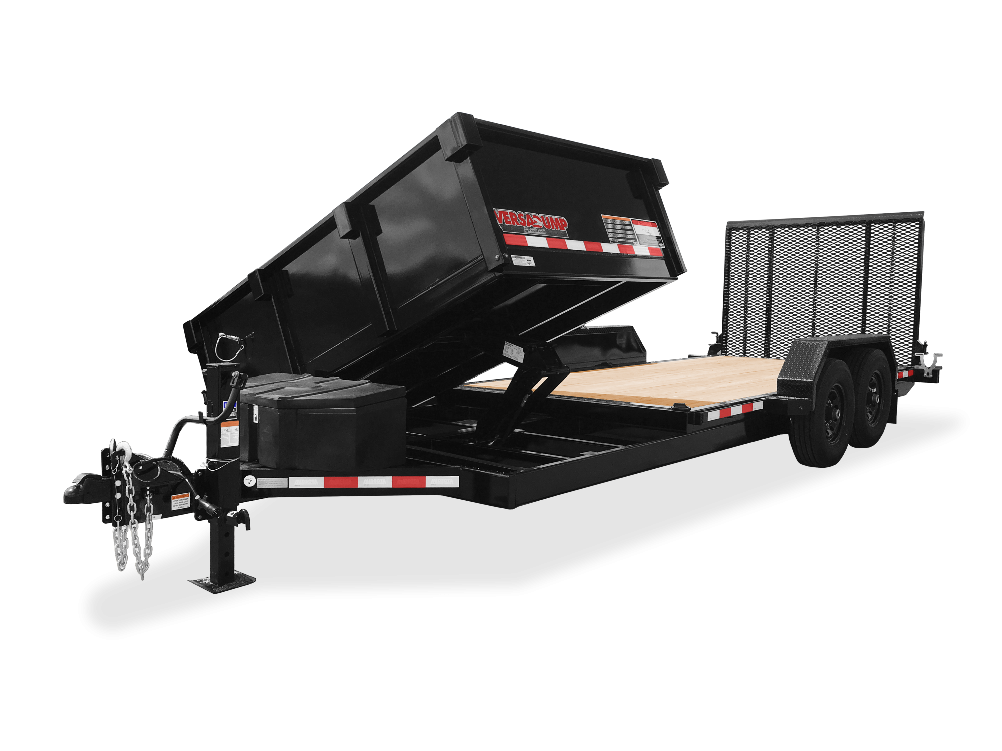 Midsota Trailers | Trailers | HS Series Dump Trailer | HS Dump Mid, Front, Front Bed Lifted