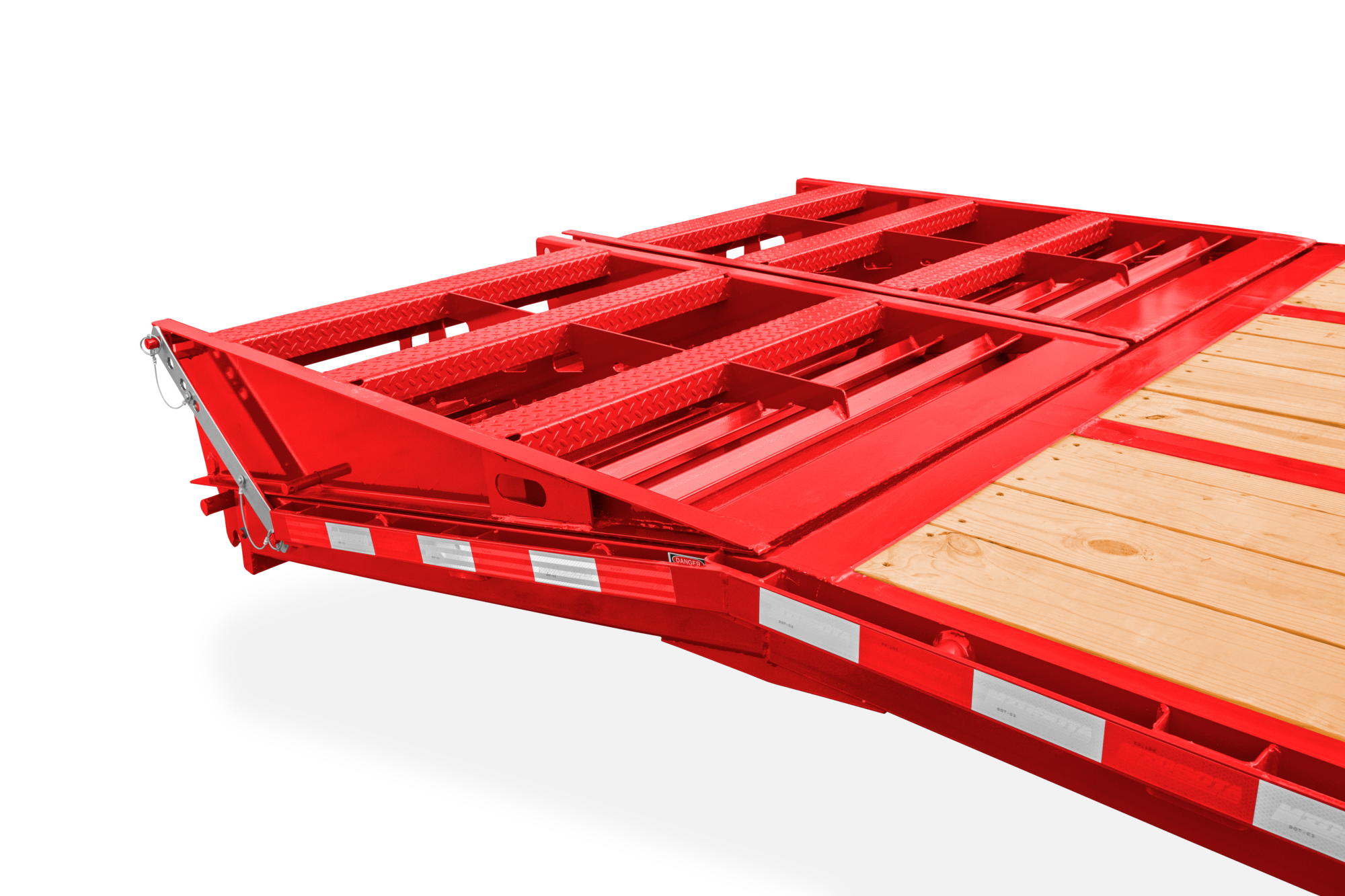 Midsota FBBP Series Deck Over Trailer Ramps Folded