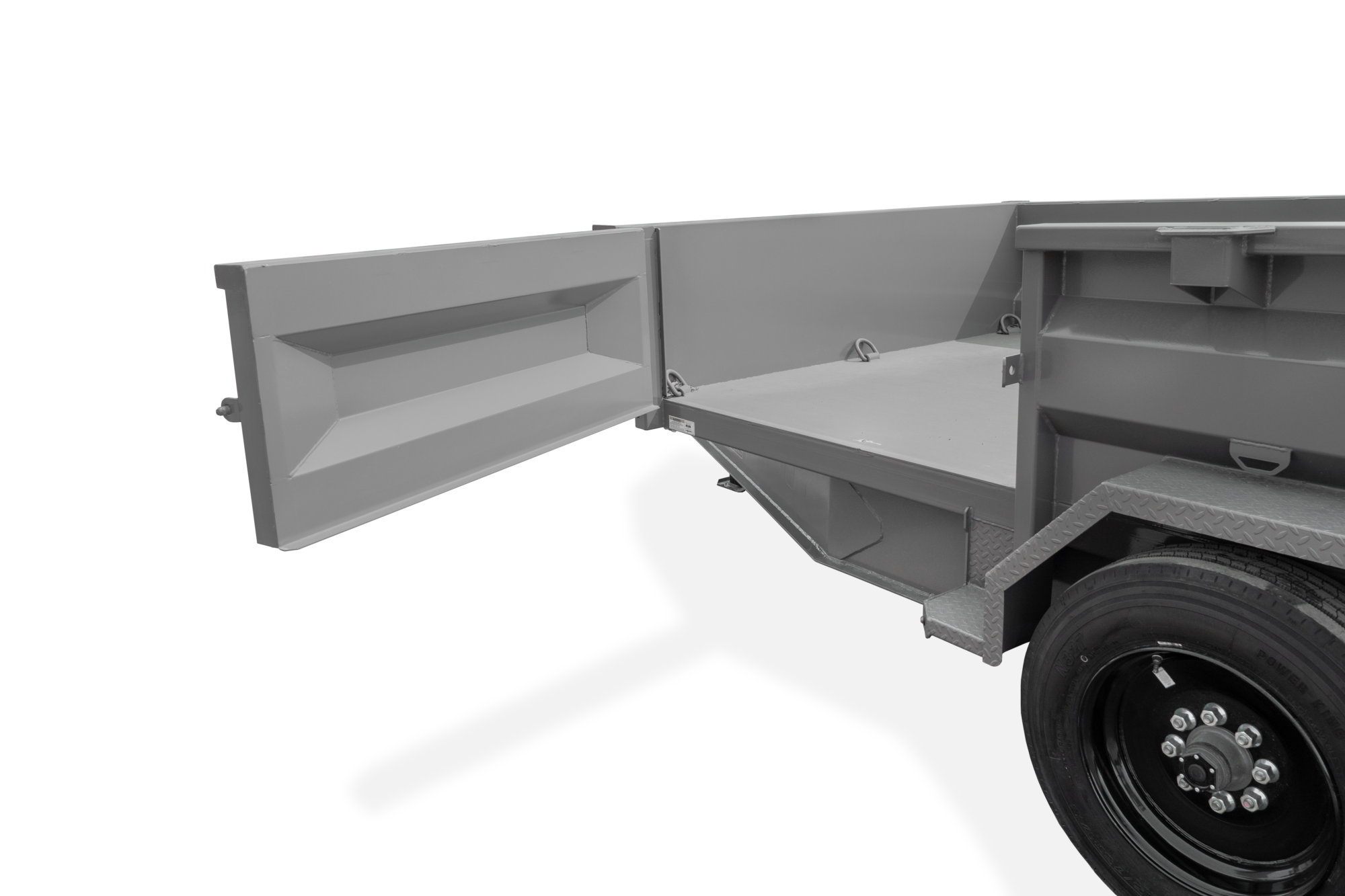 Midsota HVHD Series Dump Trailer Side Door Open