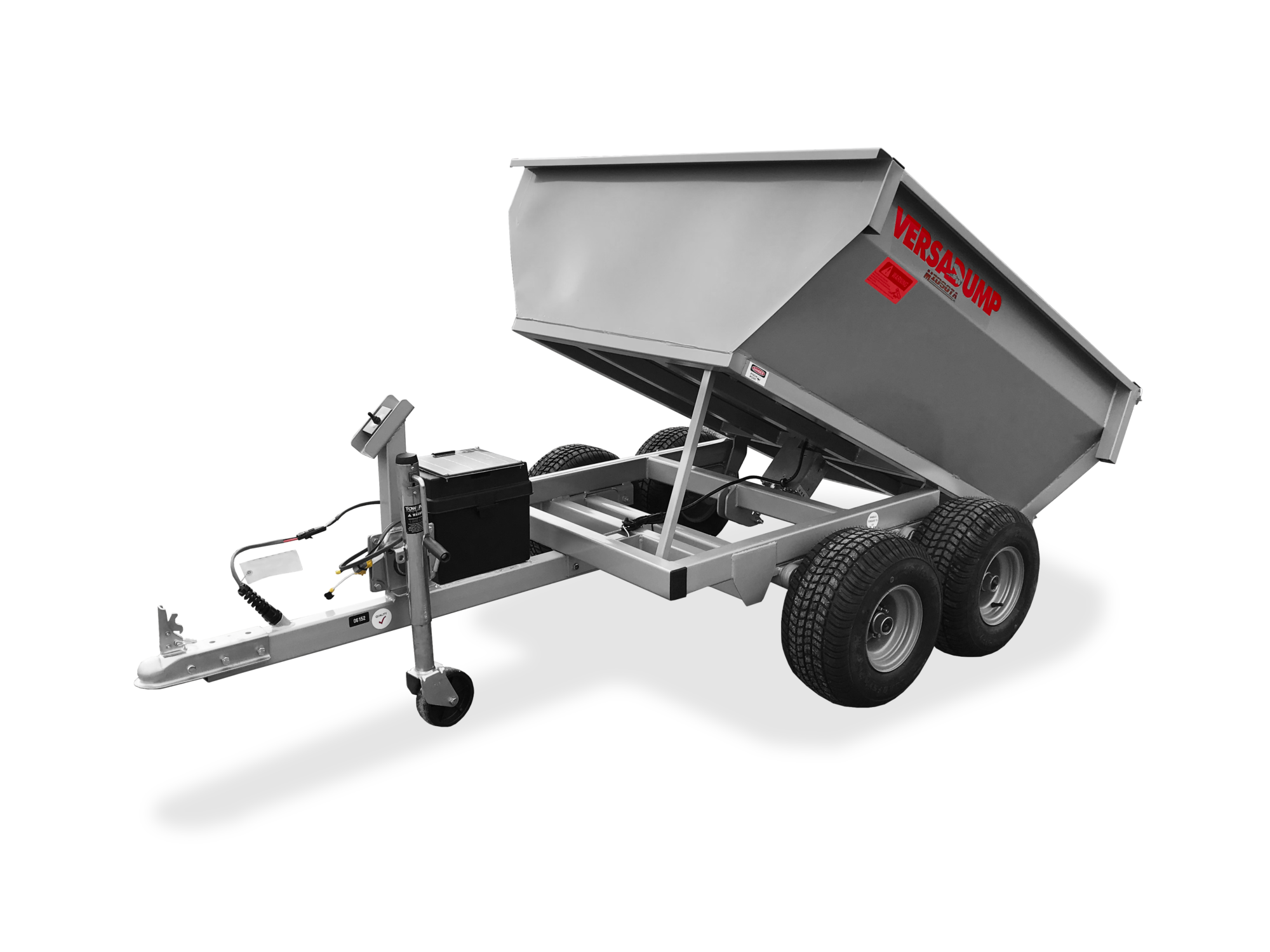 Midsota Mini Dump Trailer Front Up