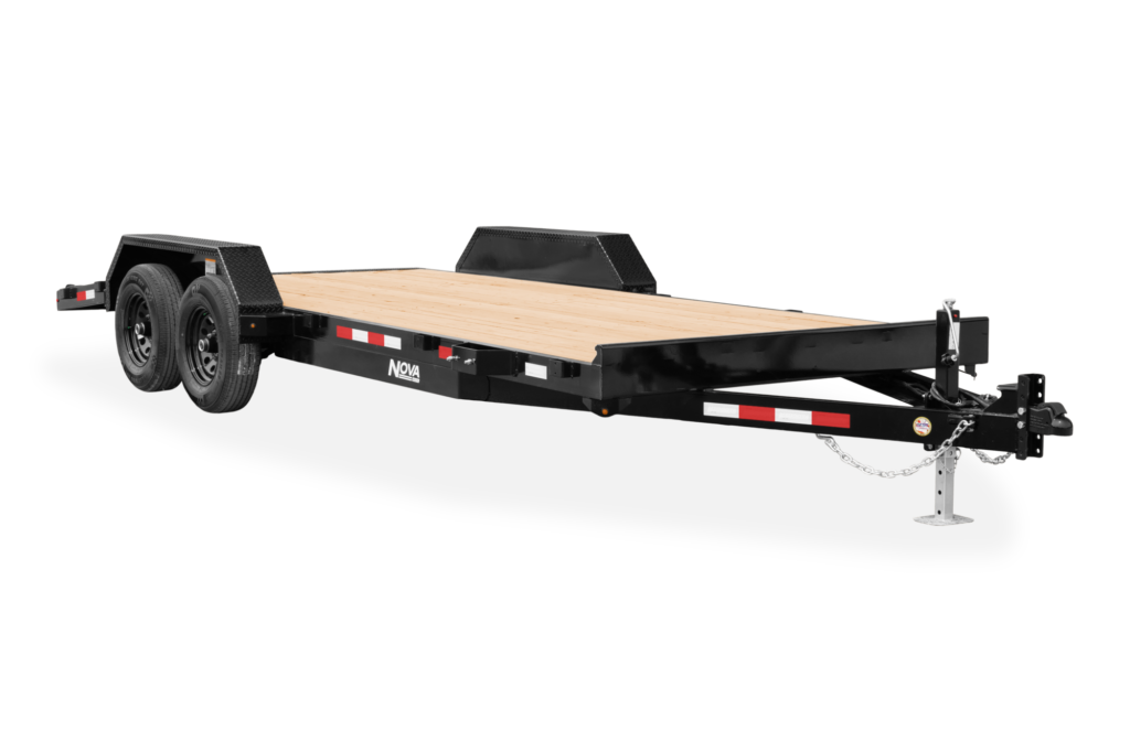 Midsota Nova Car Hauler Trailer Front View Ramps Up