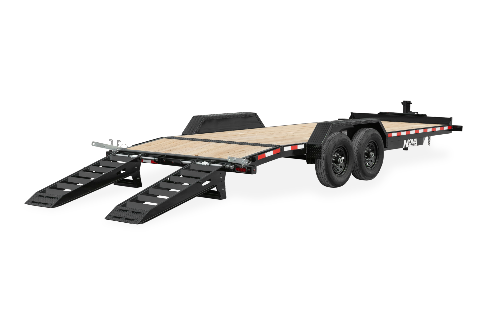 Midsota Nova ET Series Flatbed Utility Trailer Rear Ramps