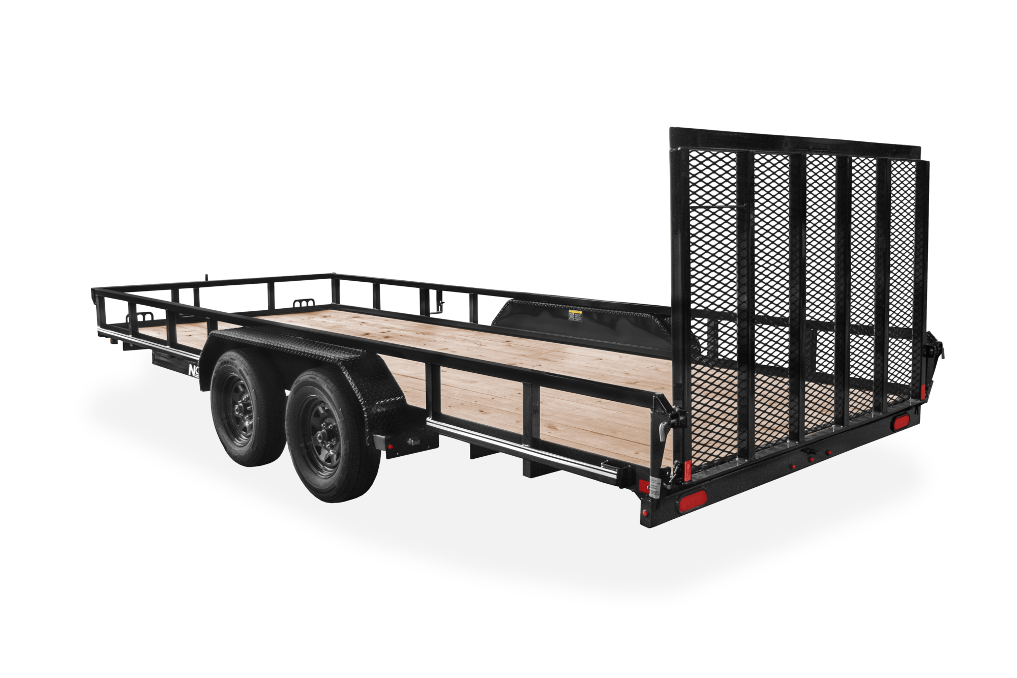 Midsota Nova Rail Side Utility Trailer Rear View 2