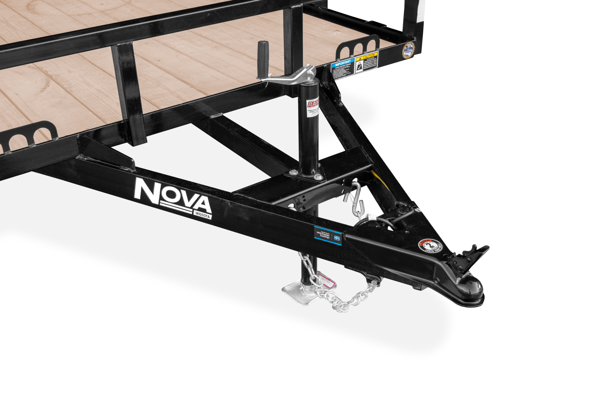 Midsota Nova Rail Side Utility Trailer Tongue