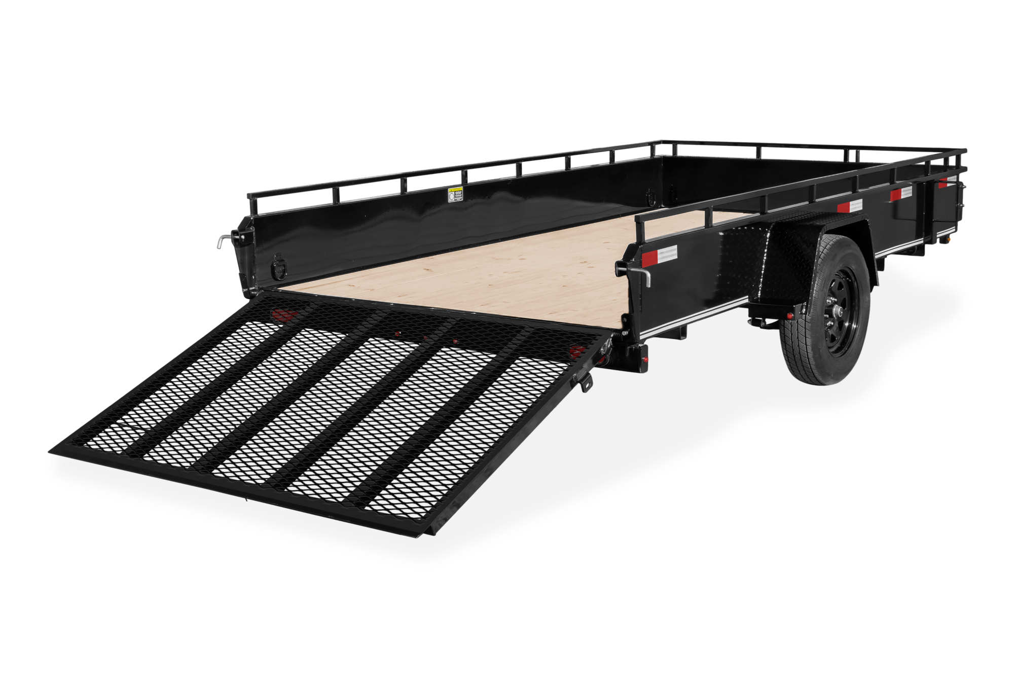 Midsota Nova Solid Side Utility Trailer Single Back Down