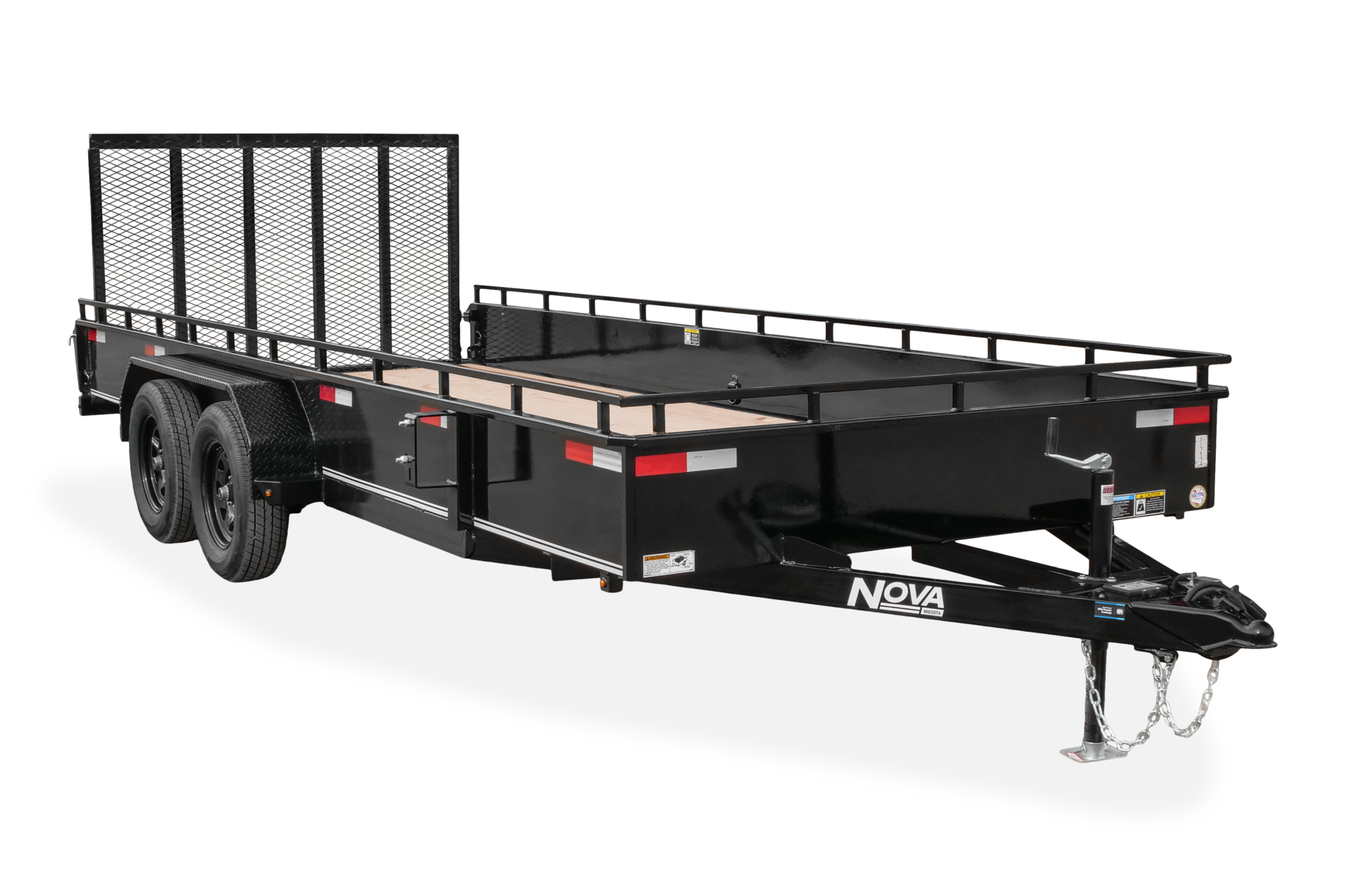 Midsota Nova Solid Side Utility Trailer Tandem Front