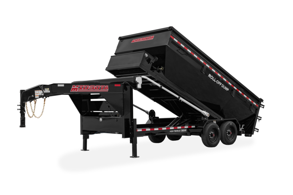 Midsota Roll Off Dump Trailer Front Lifted