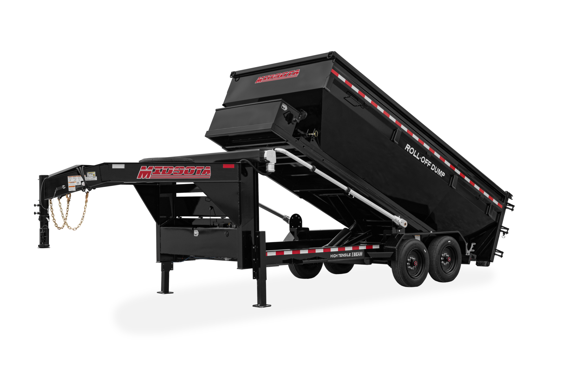 Midsota Roll Off Dump Trailer Front Lifted