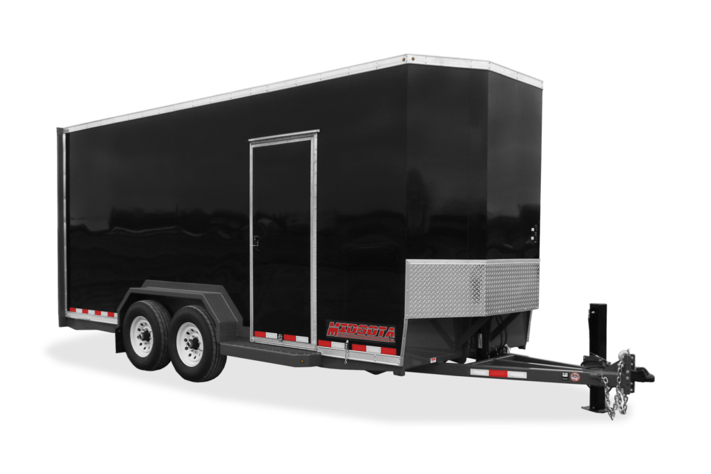 Midsota SLE Series Enclosed Tilt Utility Trailer Front Down