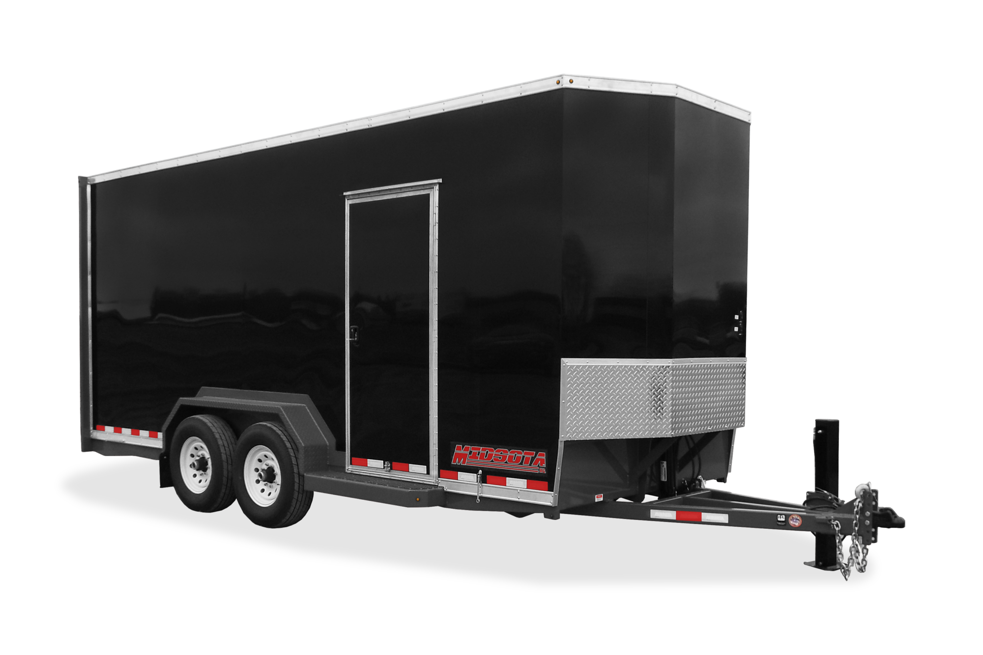 Midsota SLE Series Enclosed Tilt Utility Trailer Front Down