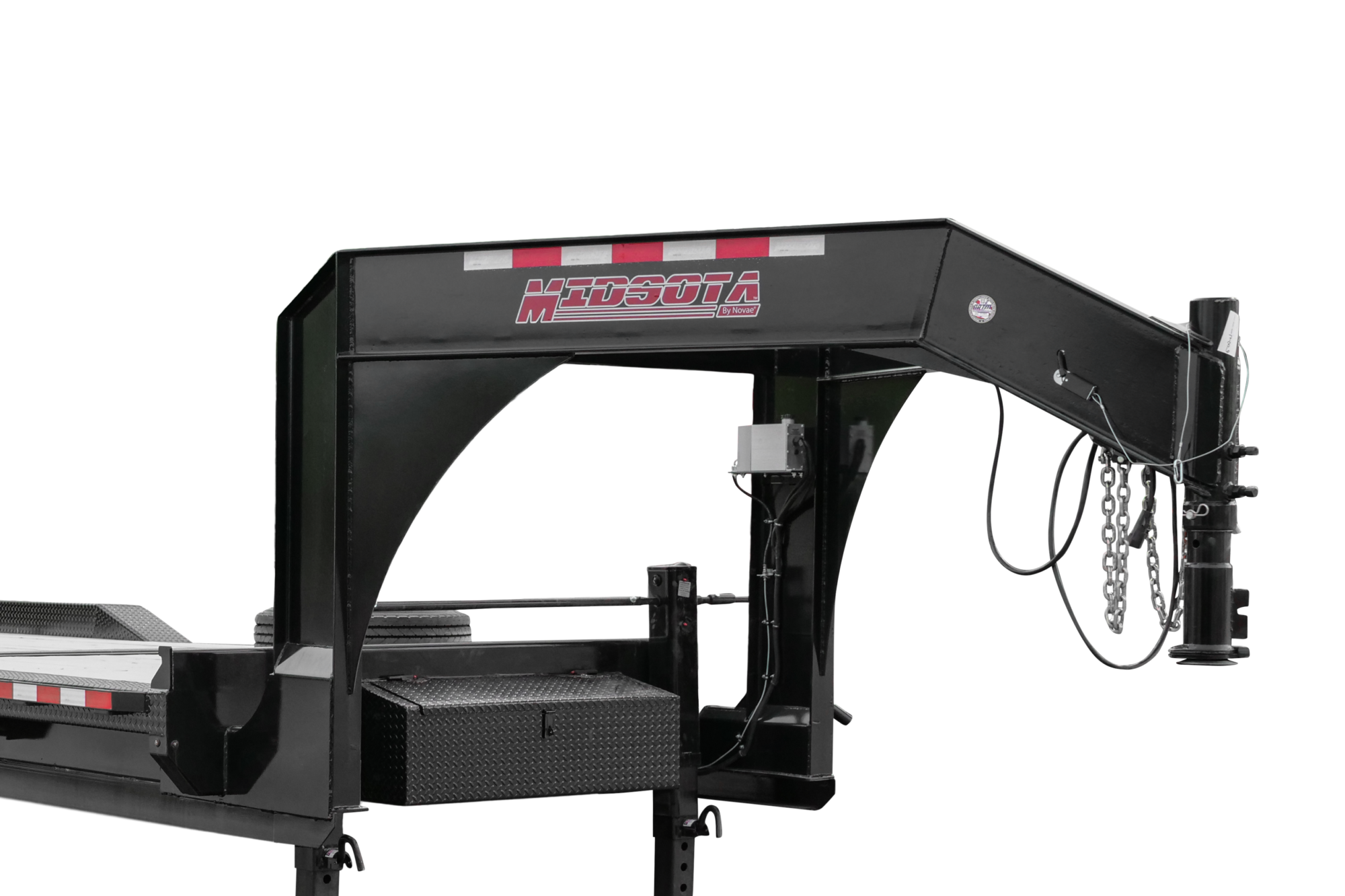 Midsota TBWB Series Gooseneck Tilt Utility Trailer Front Up