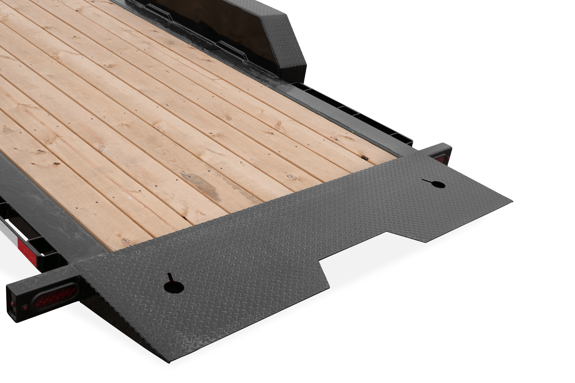 Mid I Beam Tilt Bed Fork Ramp Entry